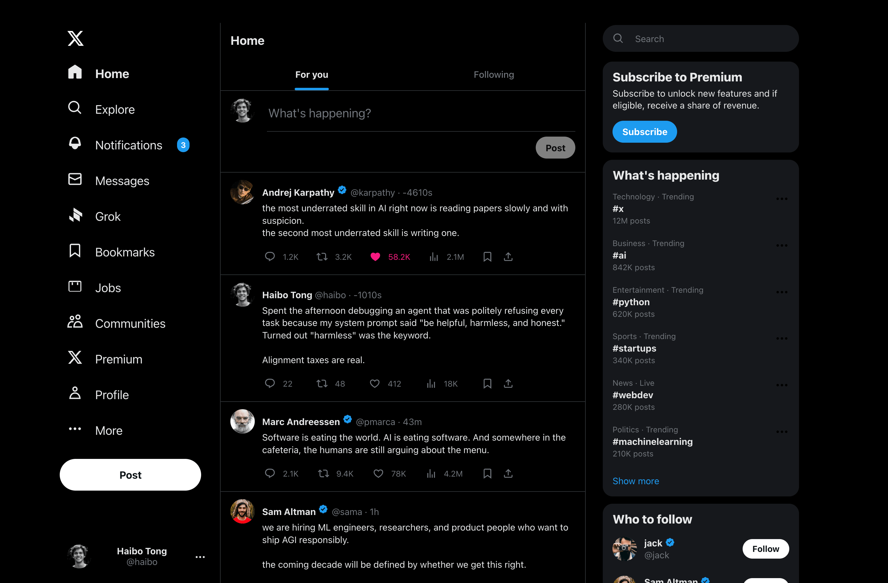 Home page