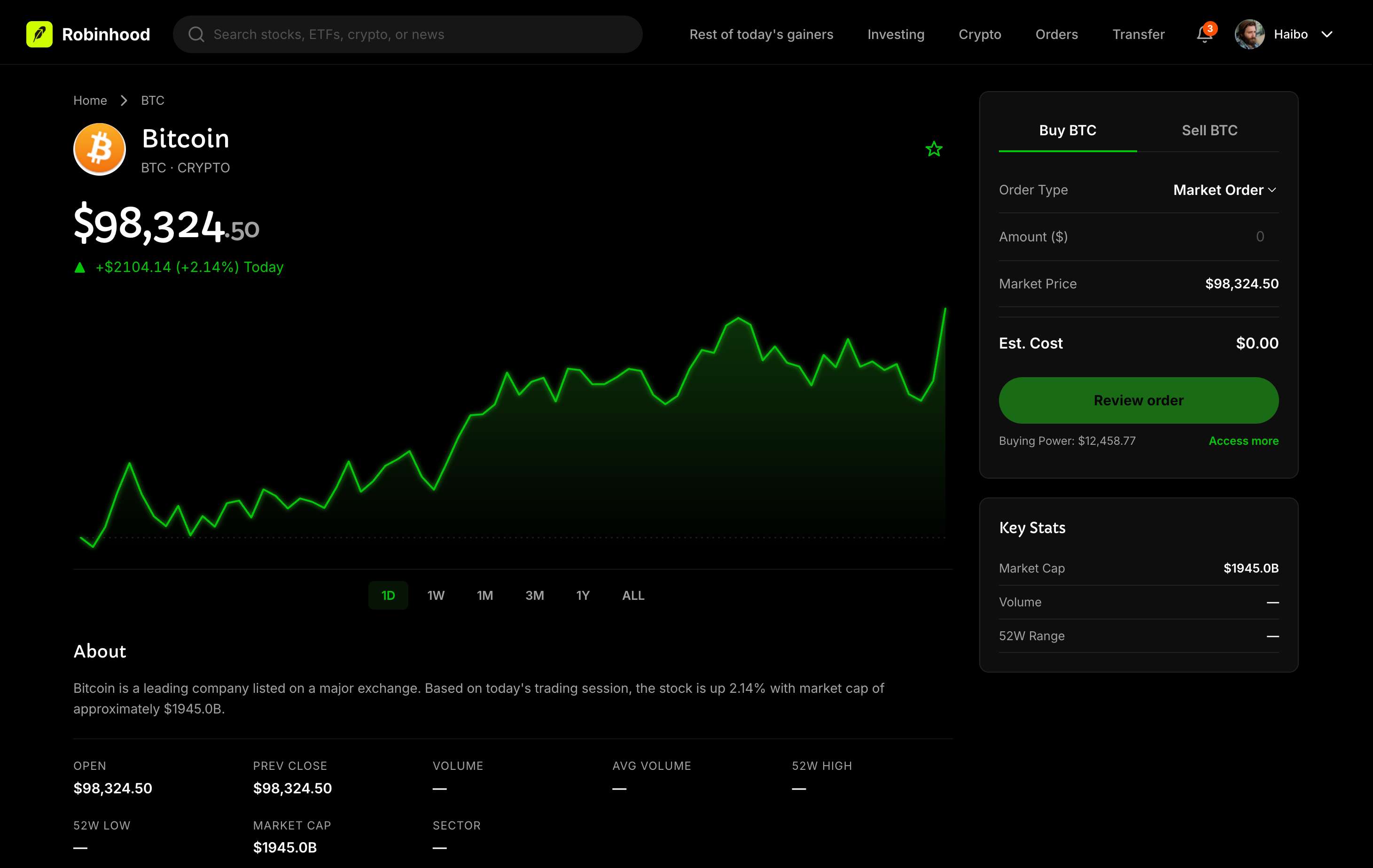 Buy BTC