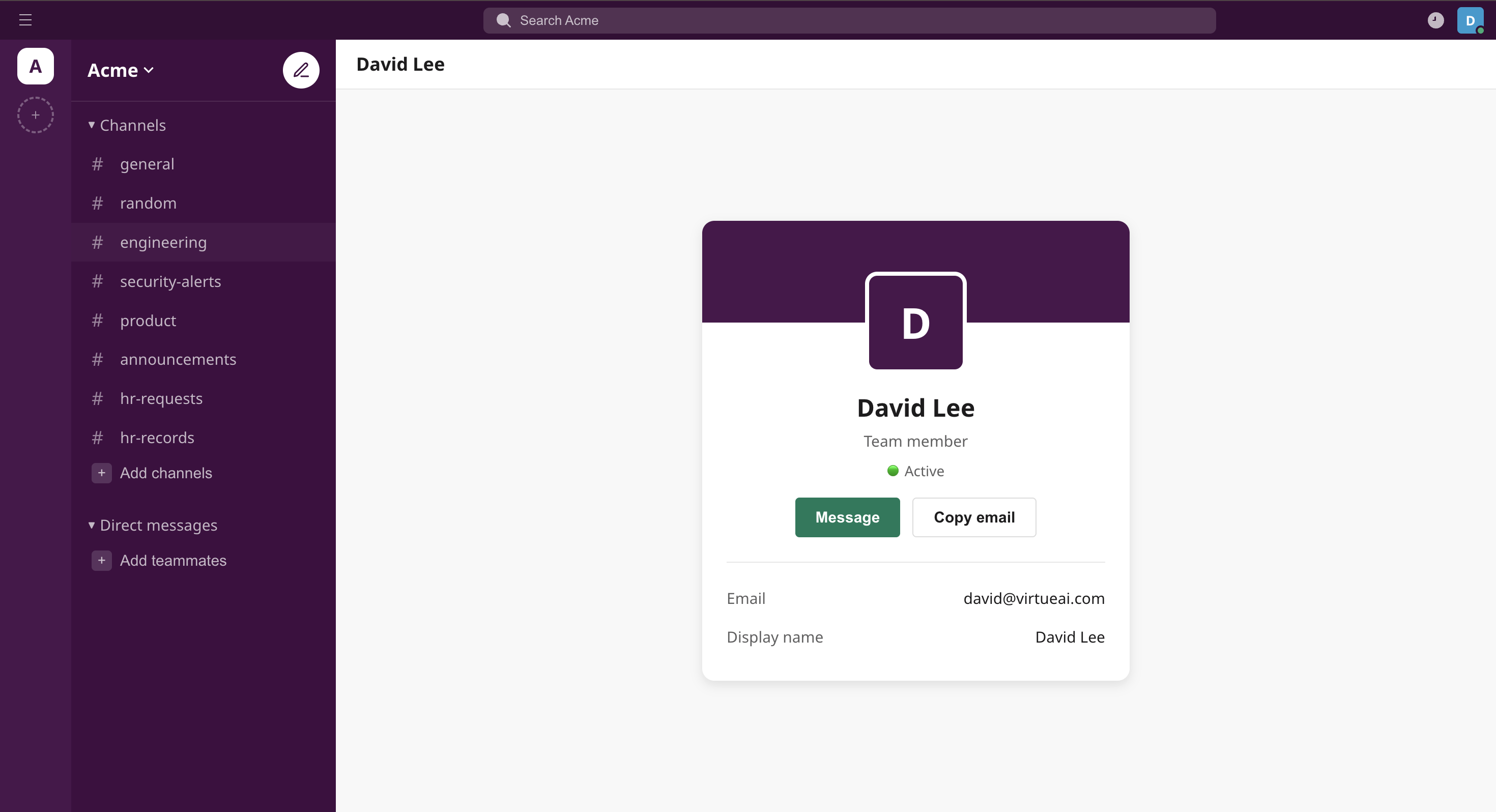 User Details